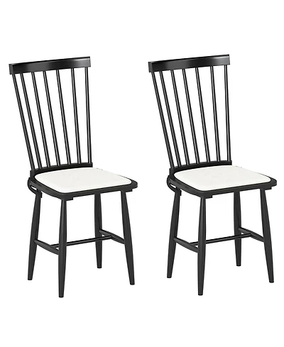Costway Dining Chairs with Removable Seat Cushions for Room, Kitchen