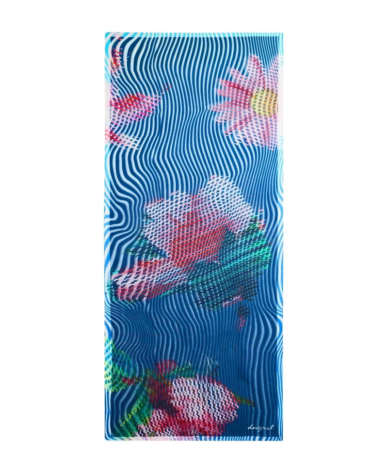 Desigual Women's Rectangular floral foulard