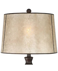 Franklin Iron Works Kelly 25 1/2" High Farmhouse Rustic Table Lamp Usb Cord Dimmer