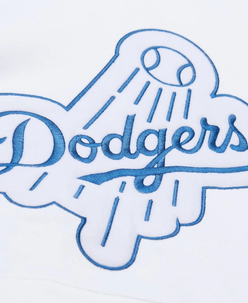 Mitchell & Ness Men's White Los Angeles Dodgers Cooperstown Collection Fleece Hoodie