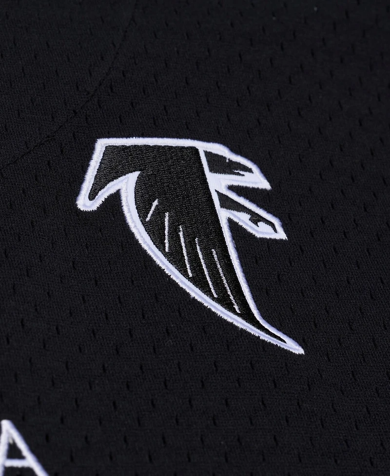 Mitchell & Ness Men's Black Atlanta Falcons Head Coach Mesh Full-Button Fashion Jersey