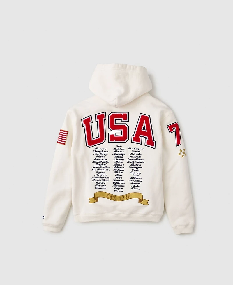 Fanatics Men's White Usa 250 Limited Edition Heavyweight Fleece Hoodie
