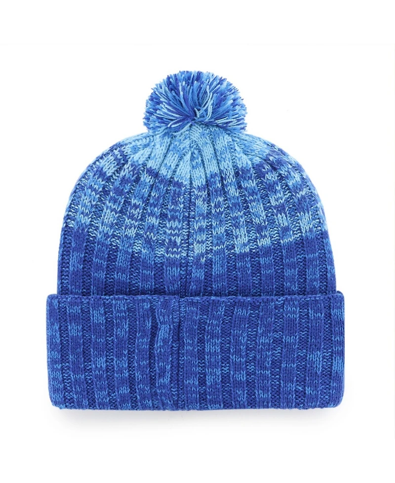 '47 Brand Men's Royal Kansas City Royals Cascade Cuffed Knit Hat with Pom