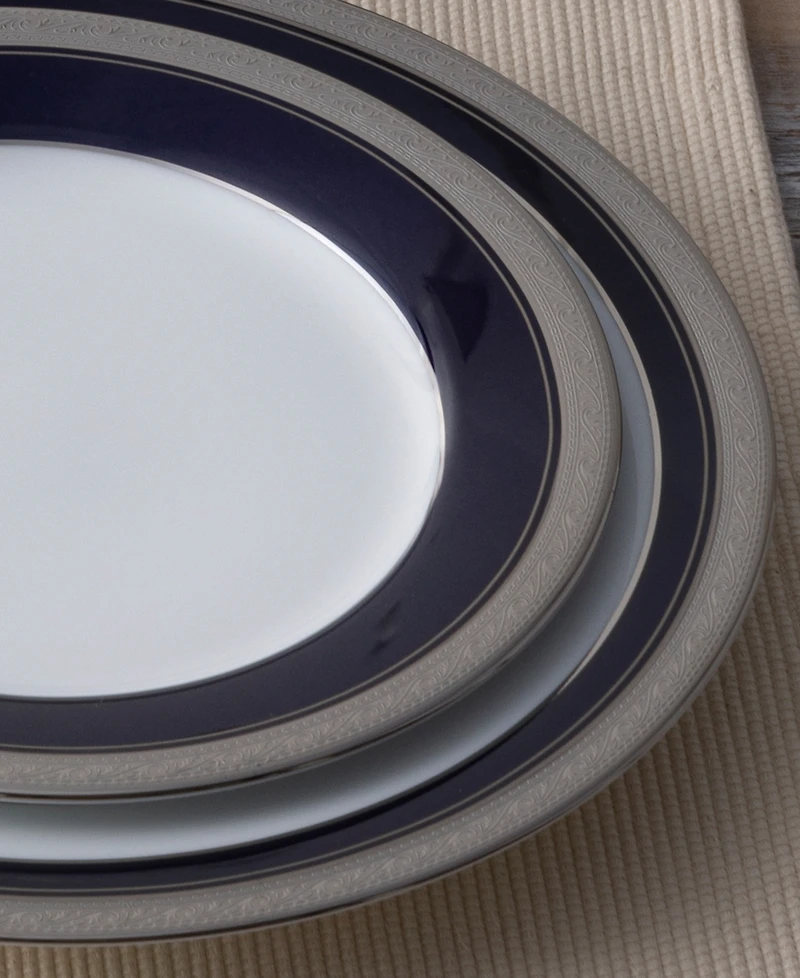 Noritake Crestwood Cobalt Platinum 5-Piece Place Setting, Service for 1
