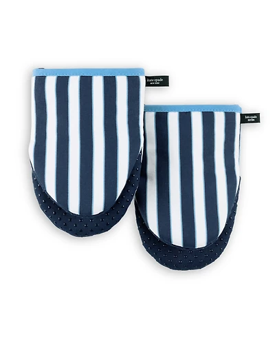 kate spade new york Botanical Stripe Mini Oven Mitt, 2-Pack