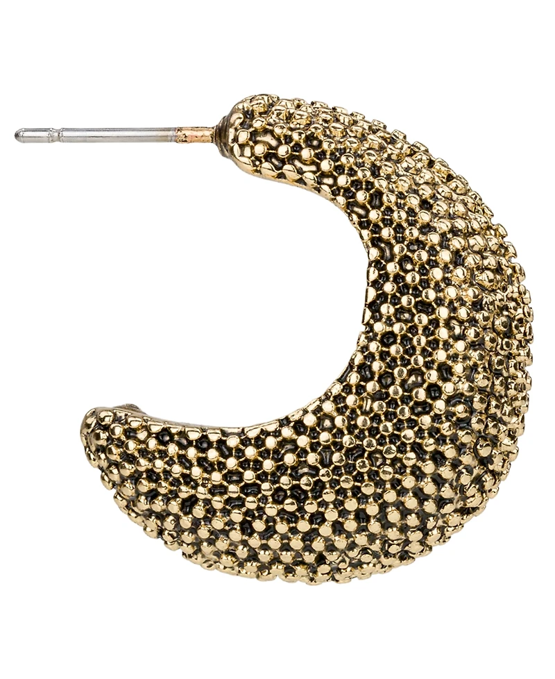 Patricia Nash Caviar Collection J Hoop Earrings