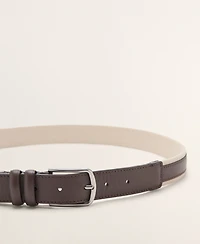 Mango Men's Leather Mixed Belt