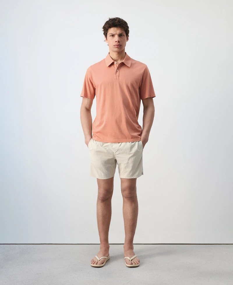 Mango Men's Cotton Pique Polo Shirt