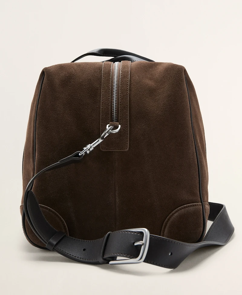 Mango Men's Leather Bowling Bag