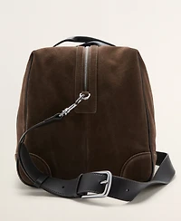 Mango Men's Leather Bowling Bag