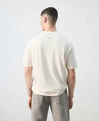 Mango Men's Cotton Printed T-Shirt
