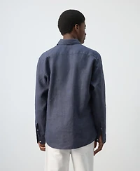 Mango Men's Linen Relaxed Fit Shirt