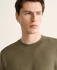 Mango Men's Fine-Knit Cotton Sweater