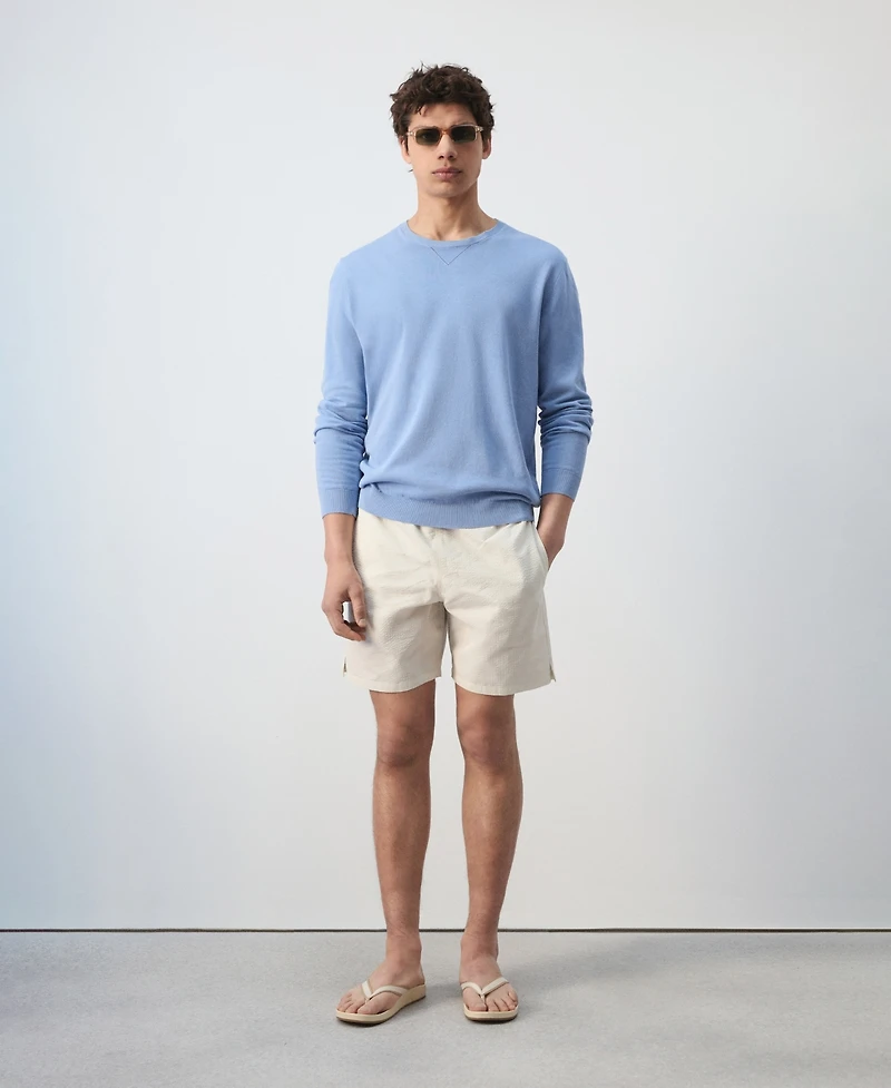 Mango Men's Cotton Fine-Knit Sweater