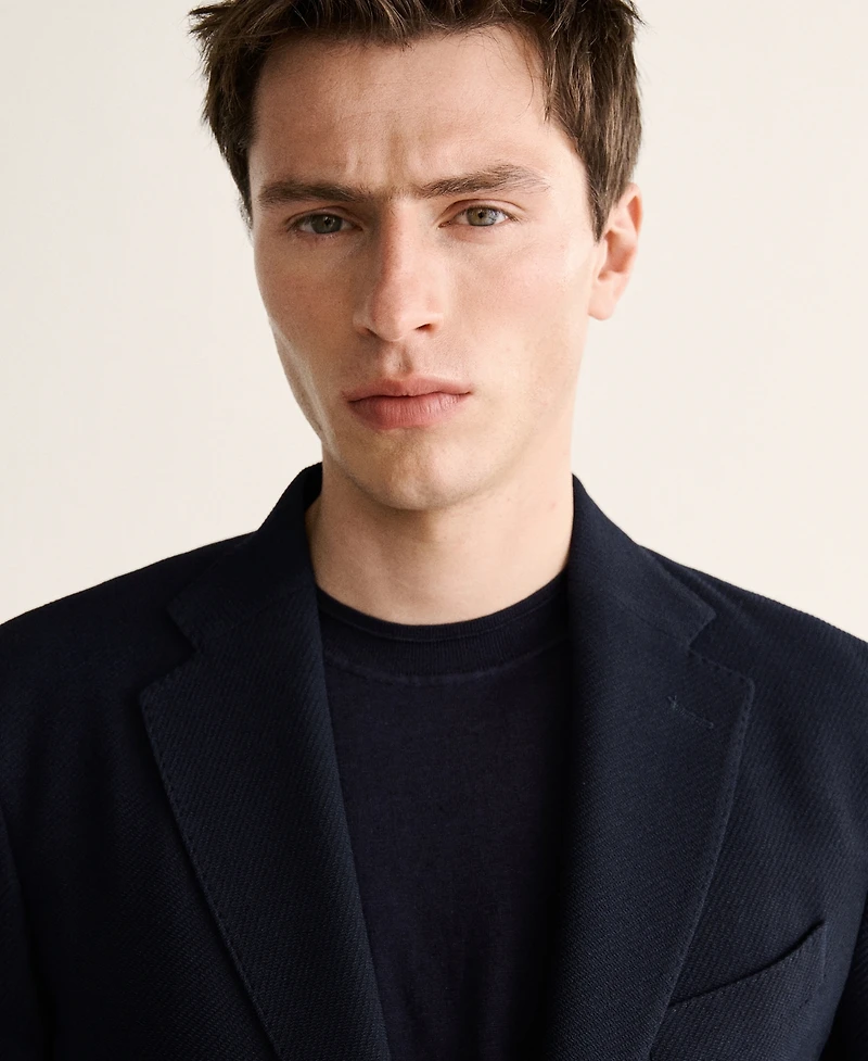 Mango Men's Slim-Fit Wool Blazer