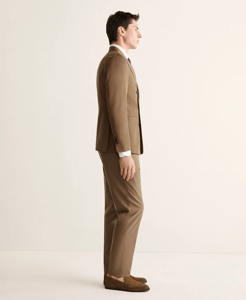 Mango Men's Double-Breasted Lyocell and Cotton Suit Jacket