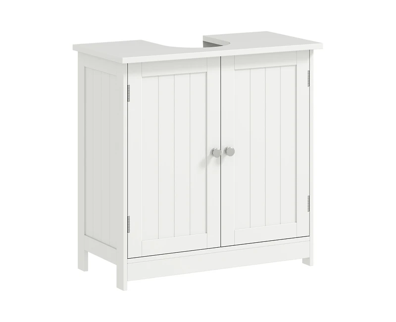 Busdays 24 Inch Under Sink Storage Cabinet with 2 Doors and Shelves Pedestal Sink Bathroom Vanity Furniture