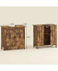 Busdays Bathroom Vanity Cabinet Under Sink Cabinet with 2 Doors and Adjustable Shelf