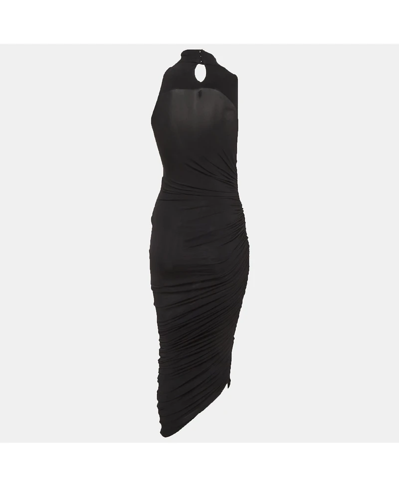 Pre-Owned Jacquemus Women's Jersey Ruched La Robe Piazza Midi Dress
