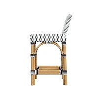 Butler Specialty Serienna Rectangular Rattan Low Back 24.5" Counter Stool