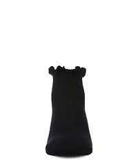 MeMoi Baby Girls Ruffled Top Thin Ribbed Anklet Socks