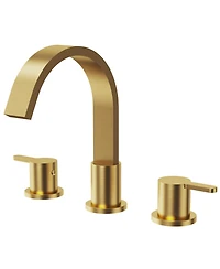 Everstein Widespread Bathroom Faucet 3 Hole 2-handle Sink with Drain Assembly