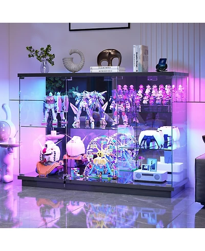 Vlsrka Rgb Glass Display Cabinet with Human Body Sensor