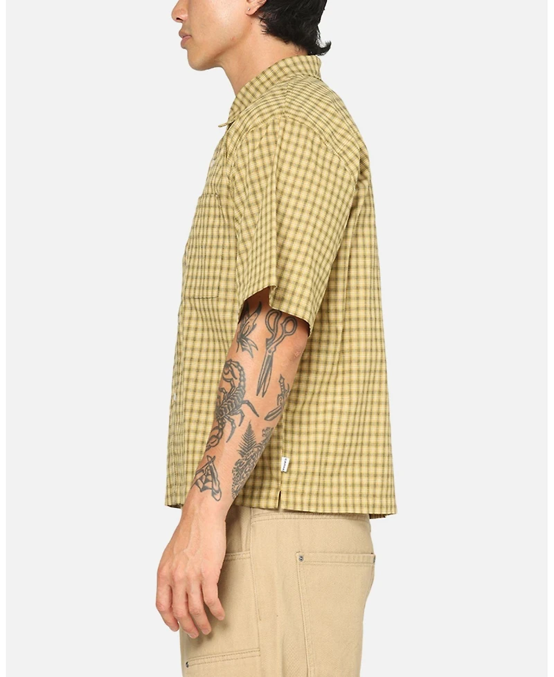 Carre Men's Checkered Boxy Button Up Shirt