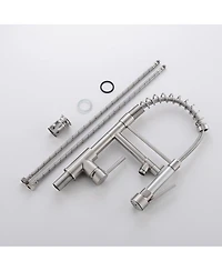 Phying Kitchen Faucet with Pull Down Sprayer Brushed Nickel Stainless Steel Single Handle Kitchen Sink Faucets