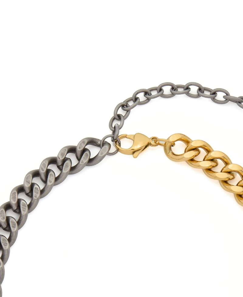 St. Moran Tarnish-Resistant Mixed Metal Curb Alize Chain Necklace