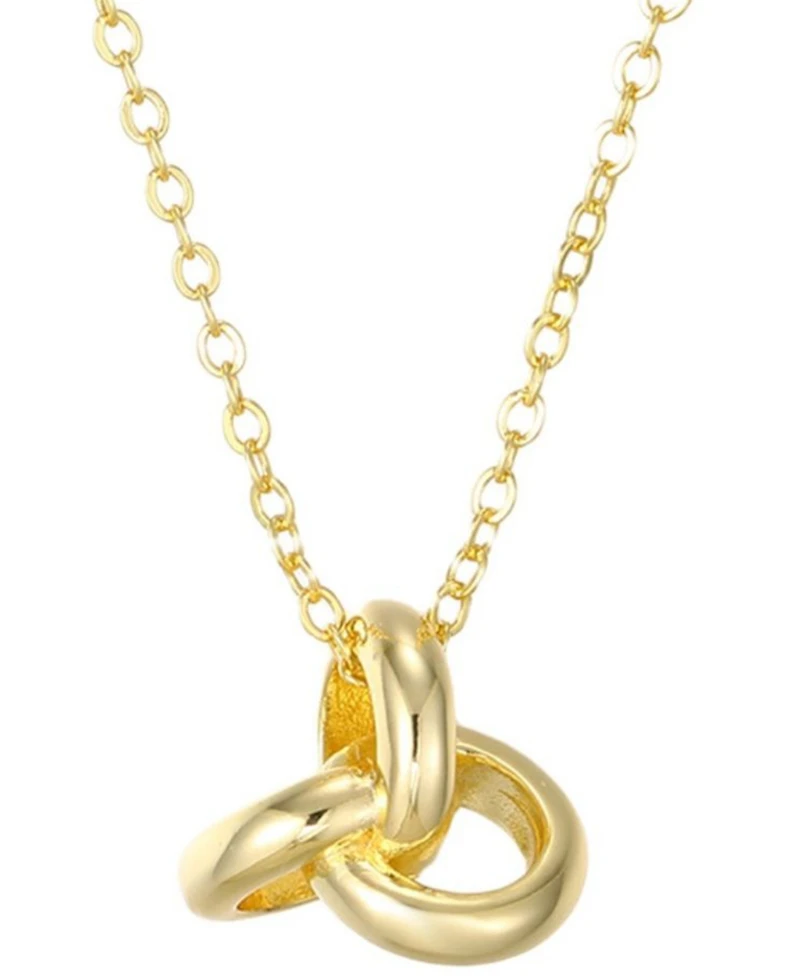 St. Moran Gold Oversized Knot Pendant Brea Necklace