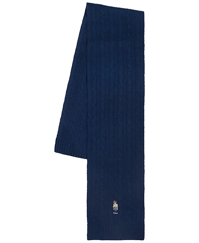 Polo Ralph Lauren Men's Wool Blend Litchfield Bear Cable Knit Scarf