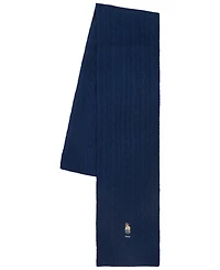 Polo Ralph Lauren Men's Wool Blend Litchfield Bear Cable Knit Scarf
