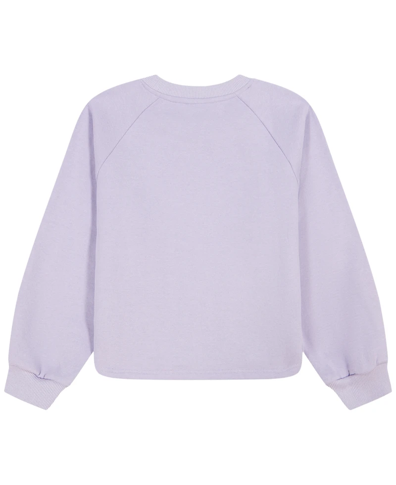 Calvin Klein Girls' 7-16 Logo Long-Sleeve Sweatshirt