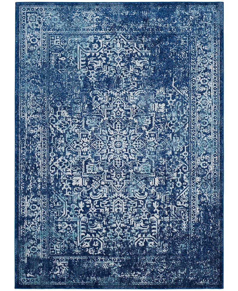 Safavieh Evoke EVK256A Navy/Ivory 5'1" x 7'6" Area Rug