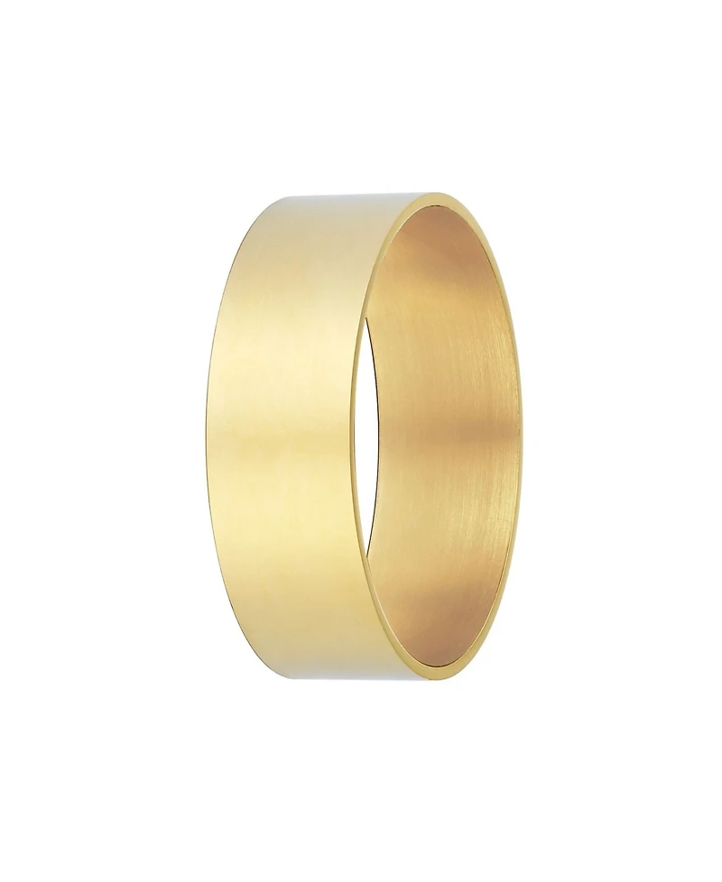 Adornia Tarnish Resistant Gold Tall Band Ring