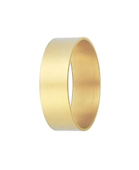 Adornia Tarnish Resistant Gold Tall Band Ring
