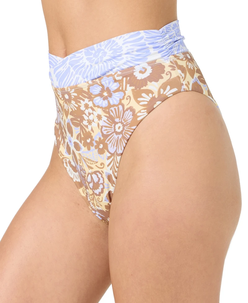 O'Neill Juniors' Izabelle Floral Stellan High-Rise Swim Bottoms