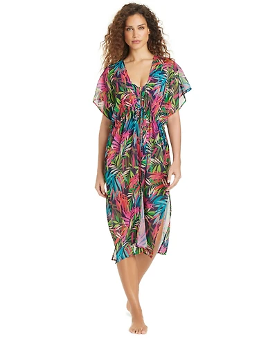 Beyond Control Women's Love Me or Leaf Swim Cover Up Dress