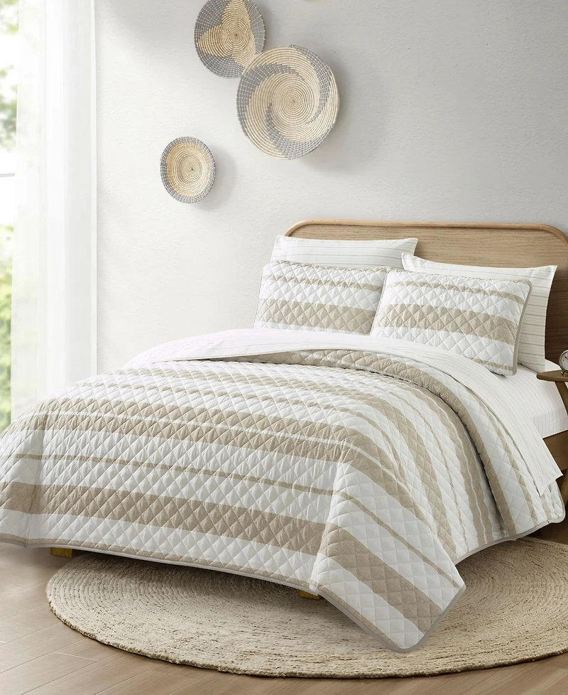 Stratford Park Lenardo Striped 7-Piece Quilt Set