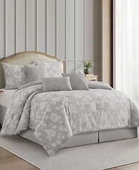 Stratford Park Leana Floral 7-Piece Comforter Set, Queen