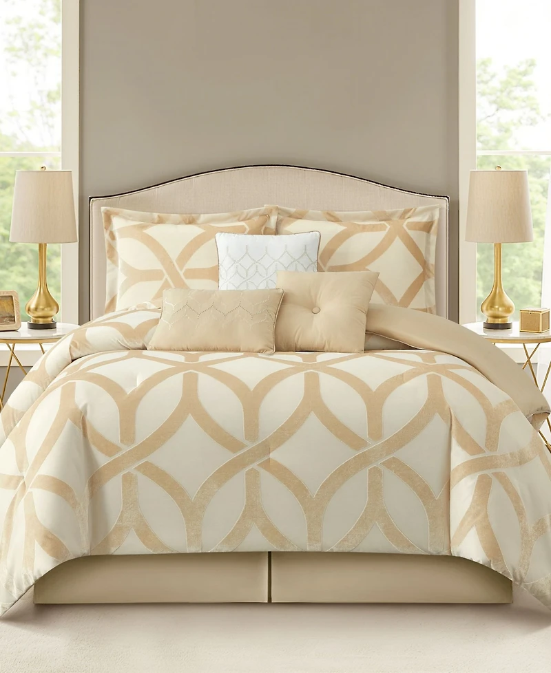 Stratford Park Kira Geometric 7-Piece Comforter Set