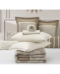 Stratford Park Therese Damask 15-Piece Comforter Set, California King