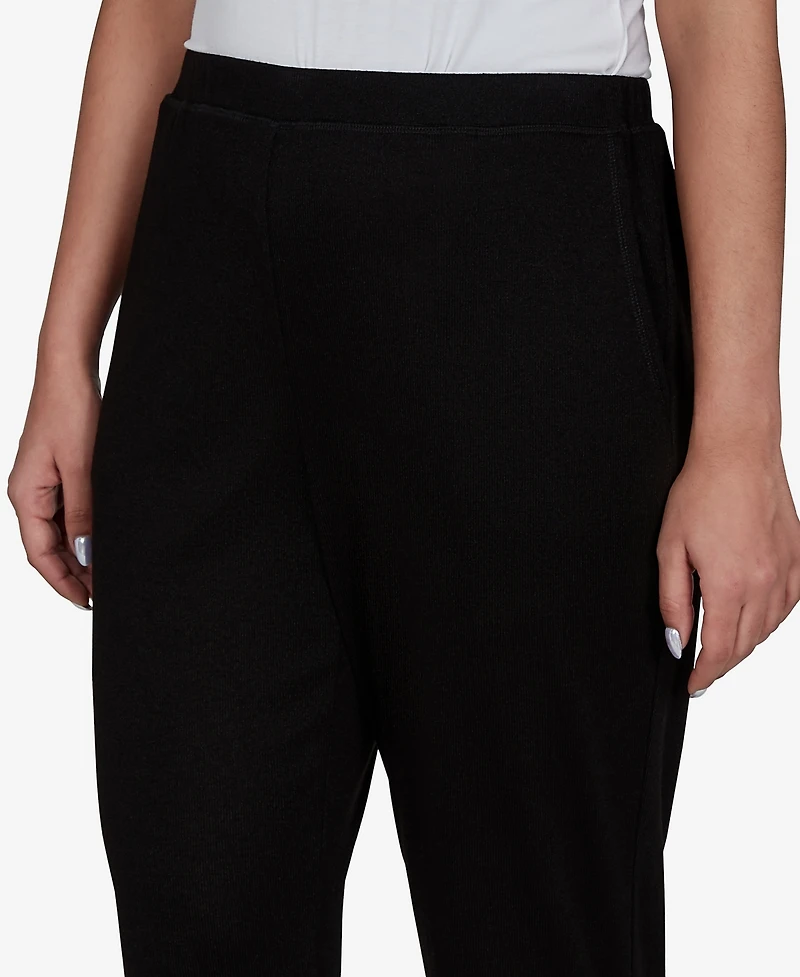 Alfred Dunner Women's Brushed Heather Pull-On Pants