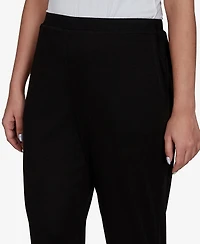 Alfred Dunner Women's Brushed Heather Pull-On Pants