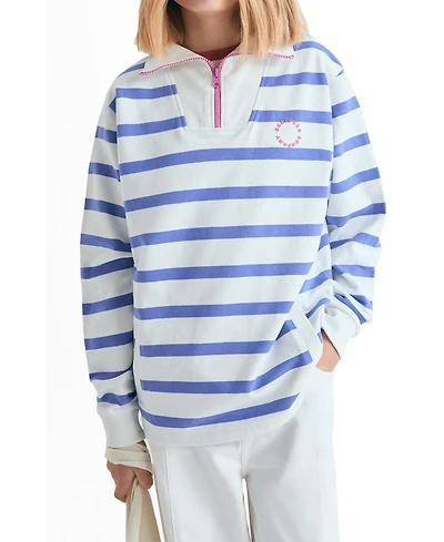 Scalpers Big Girls 4-16 Striped Turtleneck Sweatshirt