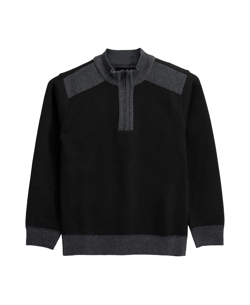 Xray Boys Quarter Zipper Fleece Flannel Lining Sweater