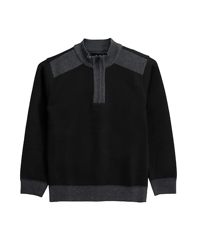 Xray Boys Quarter Zipper Fleece Flannel Lining Sweater