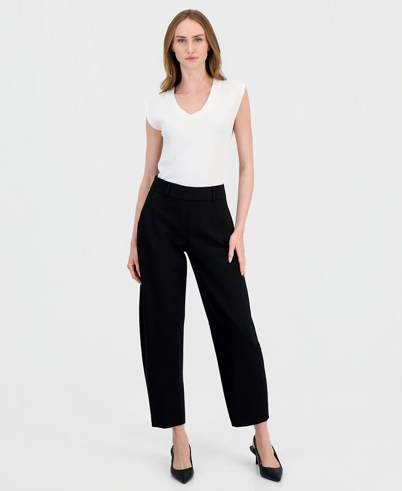Anne Klein Women's Pull-On Barrel Leg Pants