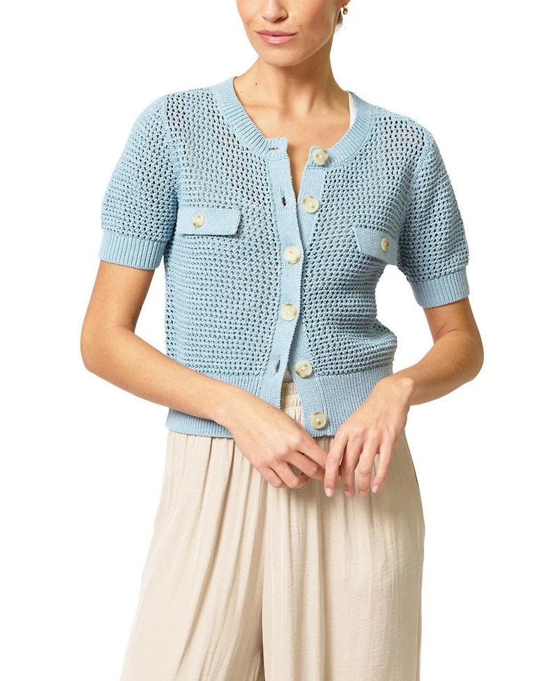 Central Park West Women's Iris Tape Yarn Cardi